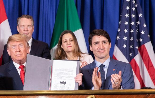 Trump Trudeau Chrystia Freeland Canada