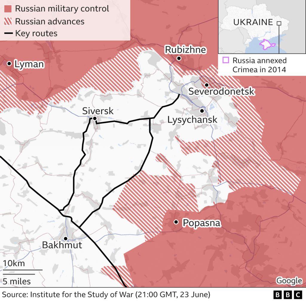Ukraine war: Kyiv orders forces to withdraw from Severodonetsk - BBC News