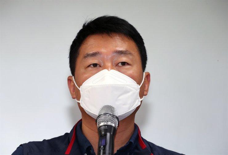 Yang Kyung-soo, head of the Korean Confederation of Trade Unions (KCTU) / Yonhap