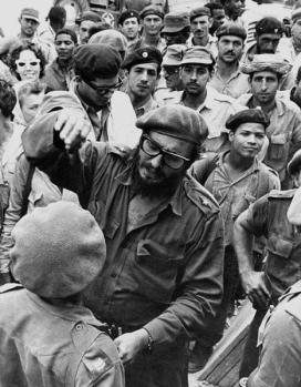 [CIA TURNS 50]FILE -- Cuban leader Fidel Castro, center, speaks with members of the Revolutionary Armed Forces from his base of operations at the Australia sugar refinery in Jaguey, Cuba, near Playa Giron during the Bay of Pigs invasion in this April 1961 file photo from the archives of the Cuban government newspaper Granma. About 1,500 Cuban exiles, supported by the CIA, landed in Cuba in the Bahia de Cochinos (Bay of Pigs) on April 17, 1961 with the purpose of sparking a popular uprising and ousting the governmentof Cuban leader Fidel Castro.  As the Central Intelligence Agency approaches its 50th birthday Thursday, Sept. 18, 1997 former CIA and KGB chiefs, undercover spies and some of the CIA's many critics portray the spy agency as both a credit and an embarrassment to the nation. 