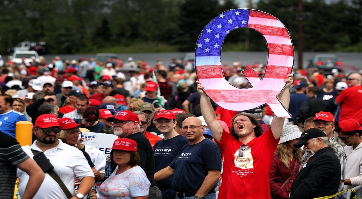 Trump isn't secretly winking at QAnon. He's retweeting its followers. - POLITICO