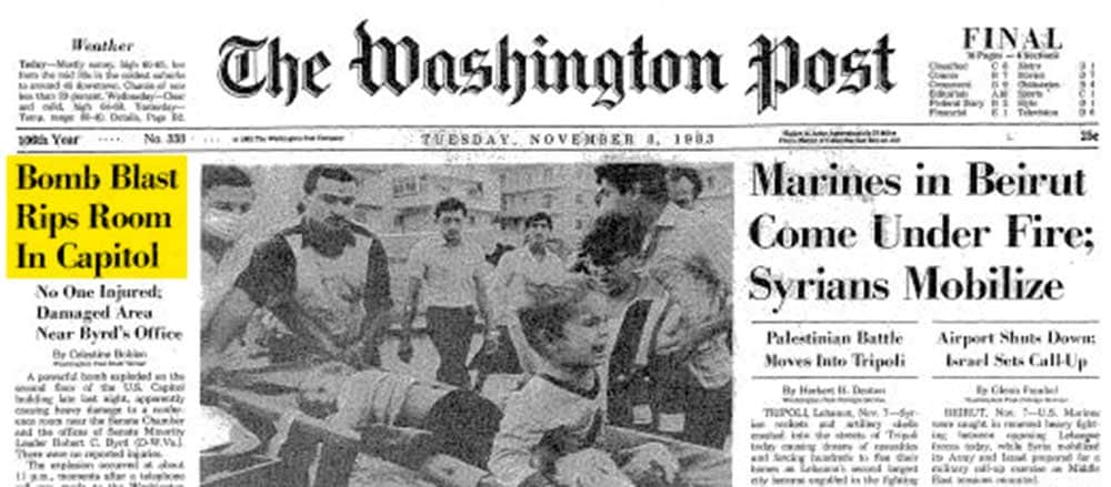 A history of attacks on the U.S. Capitol, 44 years after the Weather  Underground bombing - The Washington Post