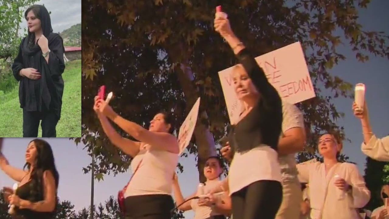 Masha Amini: West Hollywood community holds vigil for Iranian woman who  died in police custody