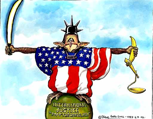 02.07.2002: America and the international criminal court | Cartoons |  guardian.co.uk