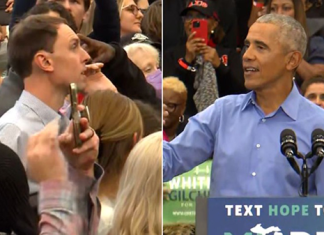 Outraged Activists Denounce Obama as “War Criminal”—Interrupting His Speech at Democratic Party Campaign Rally