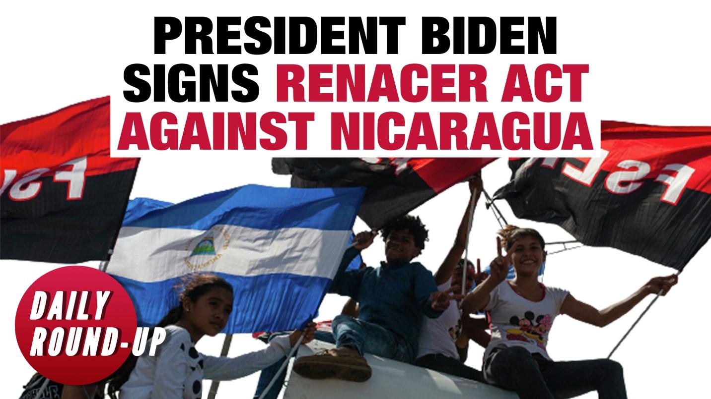 US expands punitive measures against Nicaraguan sandinista government and other stories : Peoples Dispatch