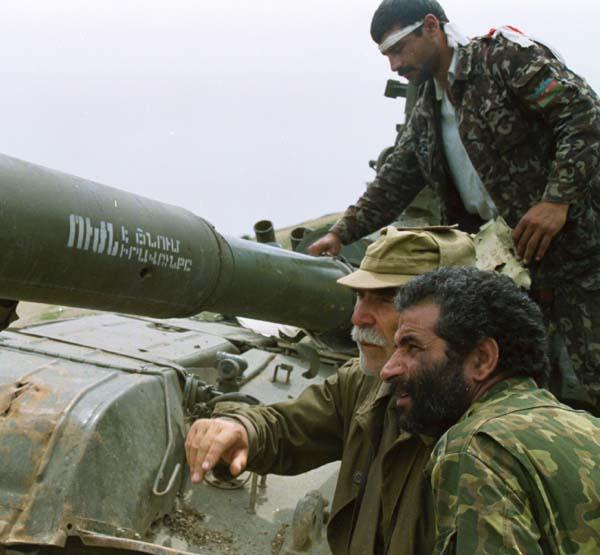 Captured Armenian Tank in Nagorno Karabakh