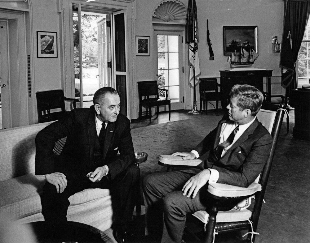 Meeting with the Vice President Lyndon B. Johnson (LBJ) | JFK Library