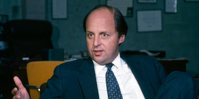 U.S. Ambassador to Honduras, John Negroponte, speaks to journalists about the U.S. government's support for the Nicaraguan Contras in his office June 1983 in Tegucigalpa, Honduras. Negroponte served in the U.S. Foreign Service from 1960 to 1997. He also served in the Bush Administration as the U.S. representative to the United Nations from 2001 to 2004 and was ambassador to Iraq from June 2004 to April 2005.