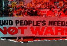 CovertAction Bulletin – Fund People’s Needs, Not the War Machine: Voices from the streets of D.C. on March 18
