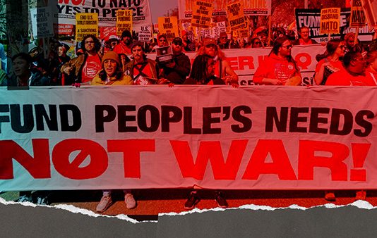 CovertAction Bulletin – Fund People’s Needs, Not the War Machine: Voices from the streets of D.C. on March 18