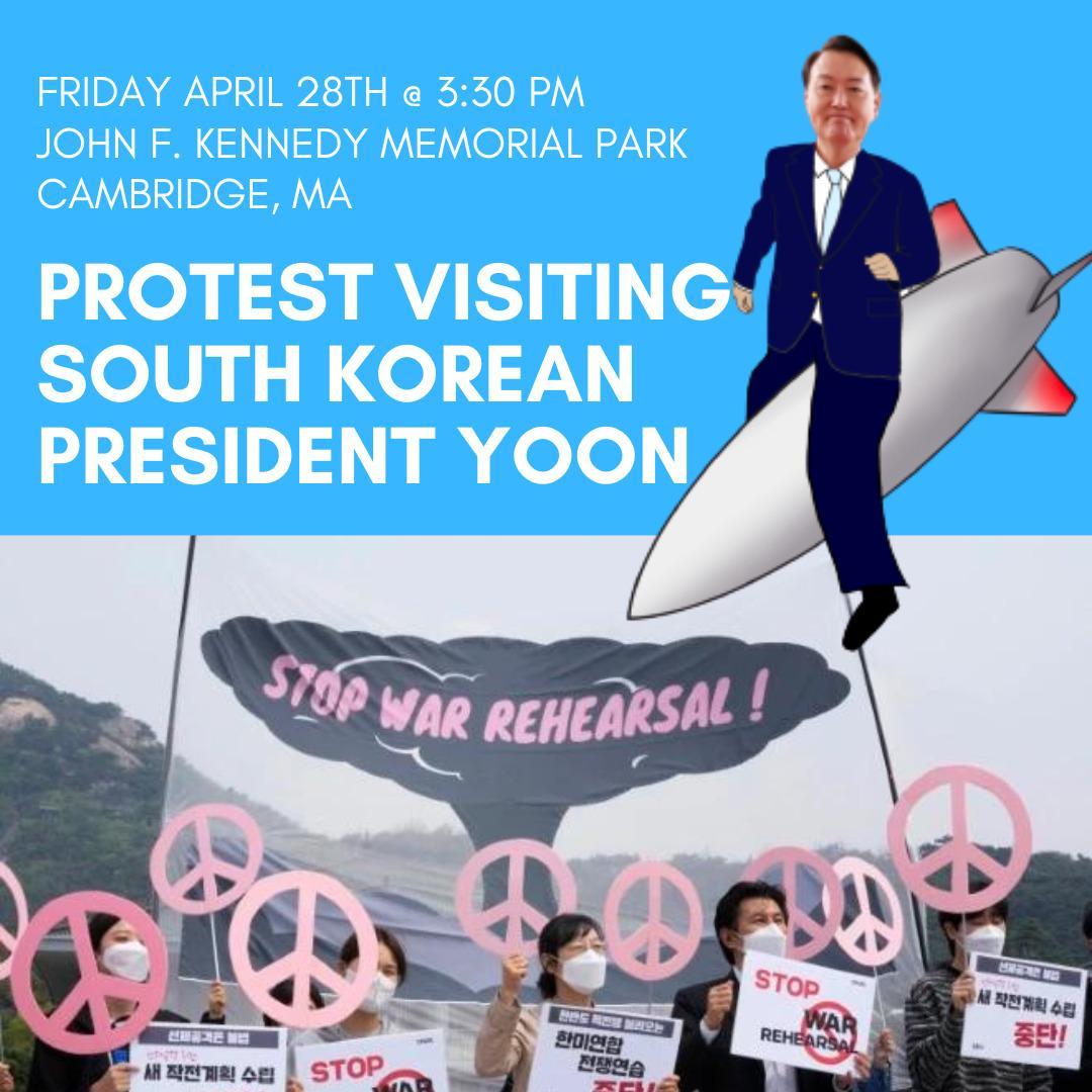 Protest Visting South Korean President Yoon