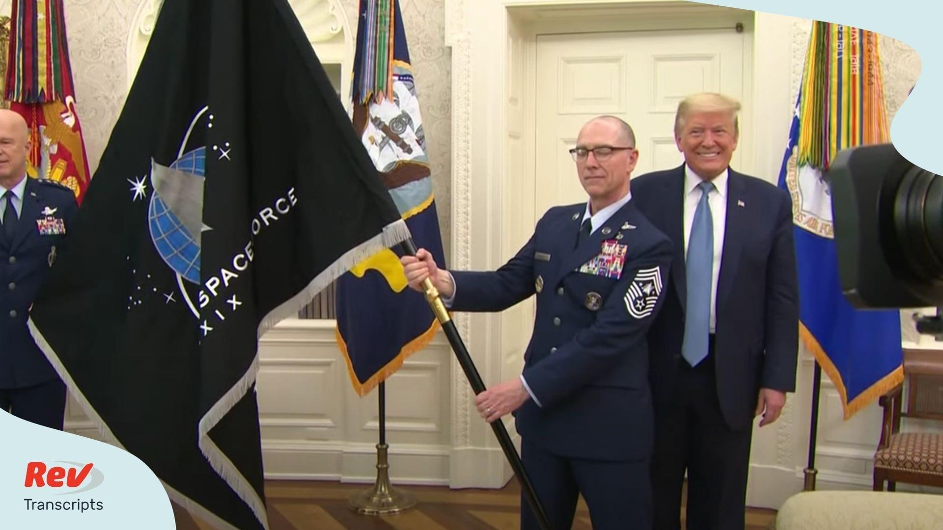 A person holding a flag
Description automatically generated