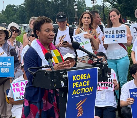 Barbara Lee and Other U.S. Congresswomen Call For End to Korean War as Part of Peace Mobilization Marking 70th Anniversary of Armistice