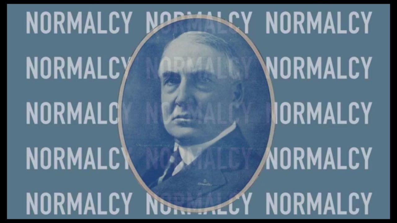 Decision 1920: A Return to Normalcy - YouTube