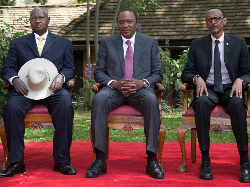 Image result for uhuru Kagame Museveni