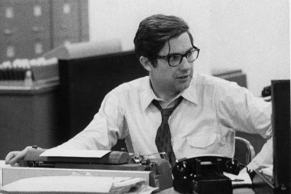 Neil Sheehan at his desk at The Times. Mr. Ellsberg turned to Mr. Sheehan and, later, other journalists to release the Pentagon Papers.