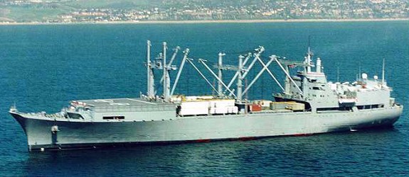 A large ship in the water

Description automatically generated