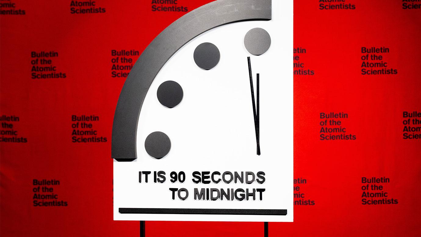 Doomsday Clock moves closest to apocalypse than ever before, at 90 seconds  to midnight | University of Chicago News