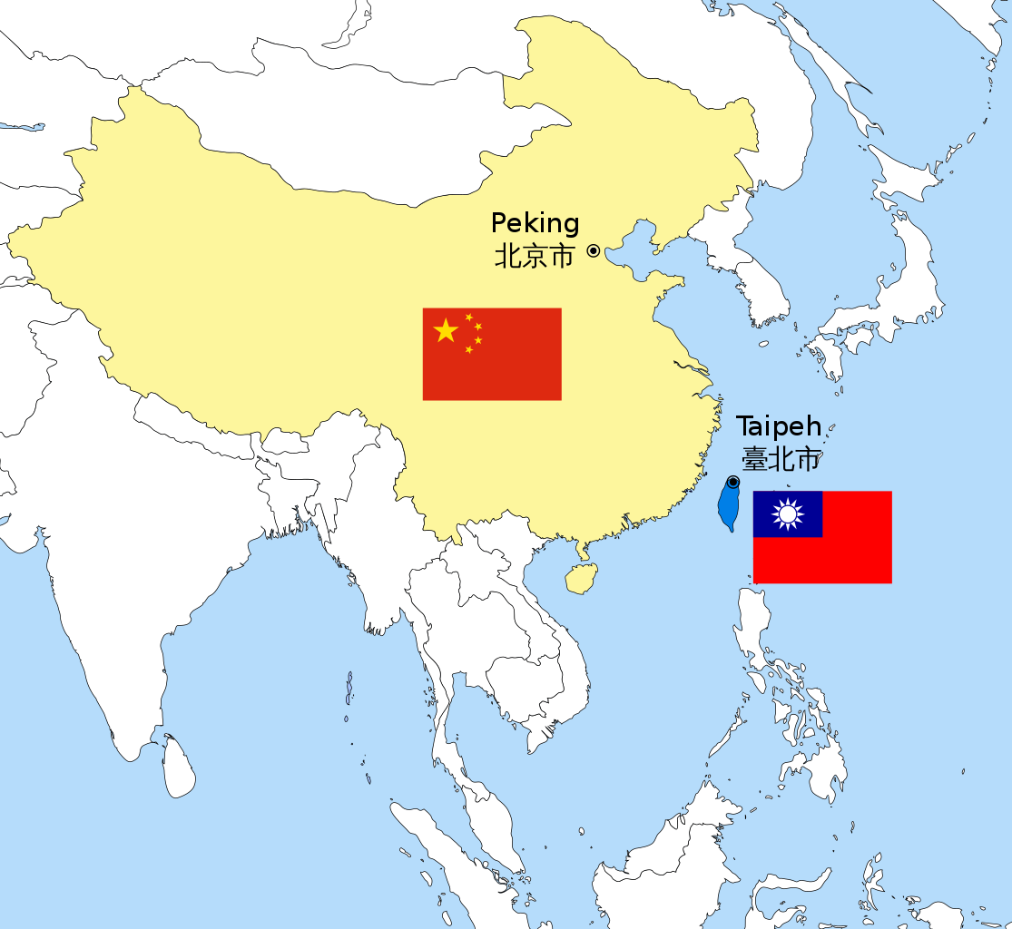 A map of asia with flags
Description automatically generated