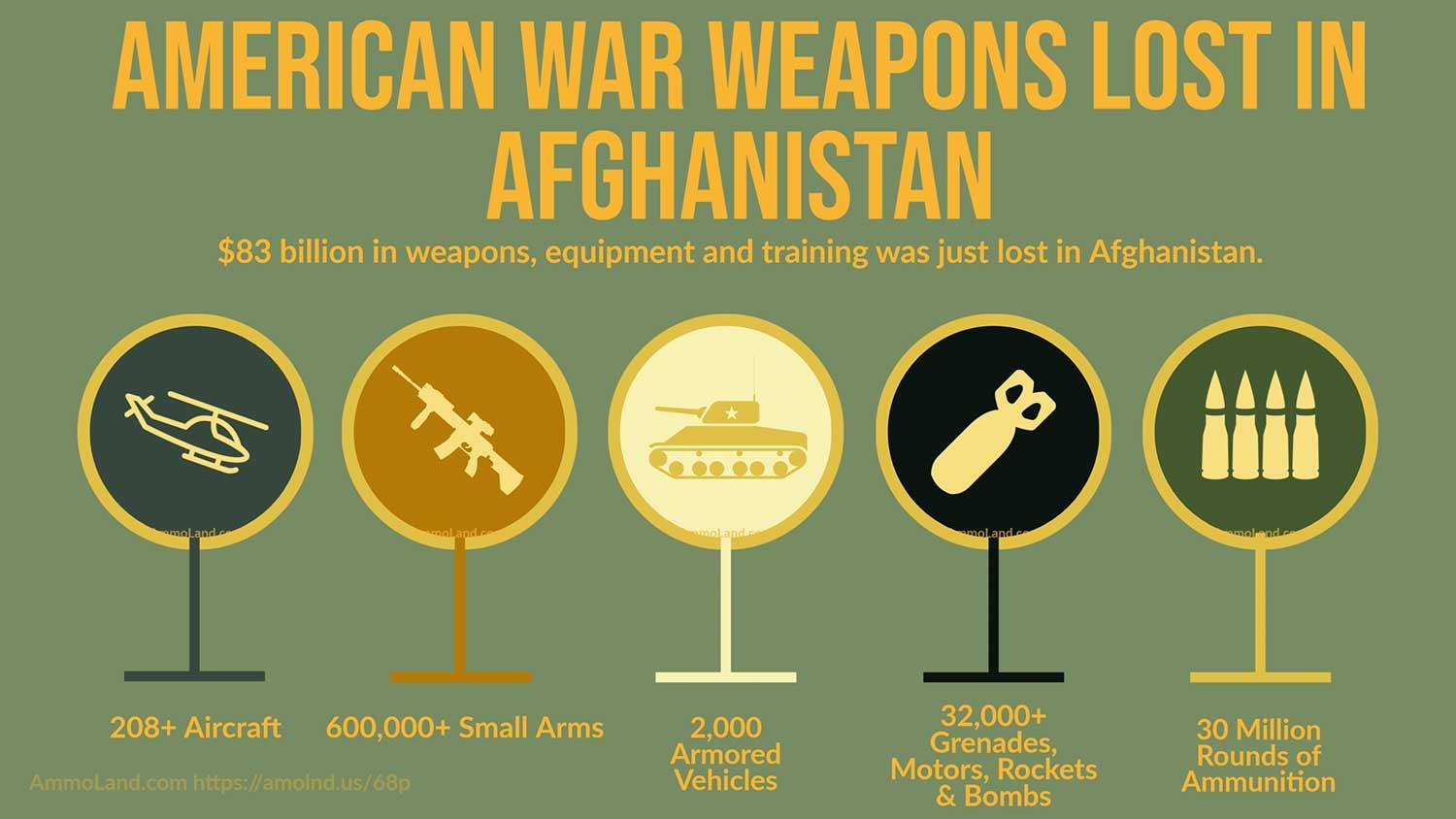 A poster with different types of weapons

Description automatically generated