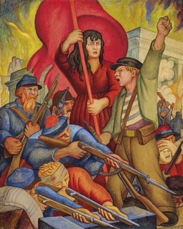 Diego Rivera, “Communards (Comuna de Paris)”, 1928.