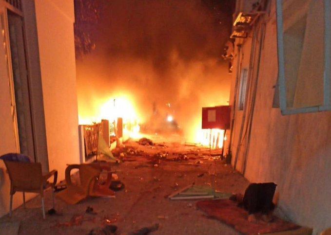 Photos from inside the hospital amid the fireball explosion