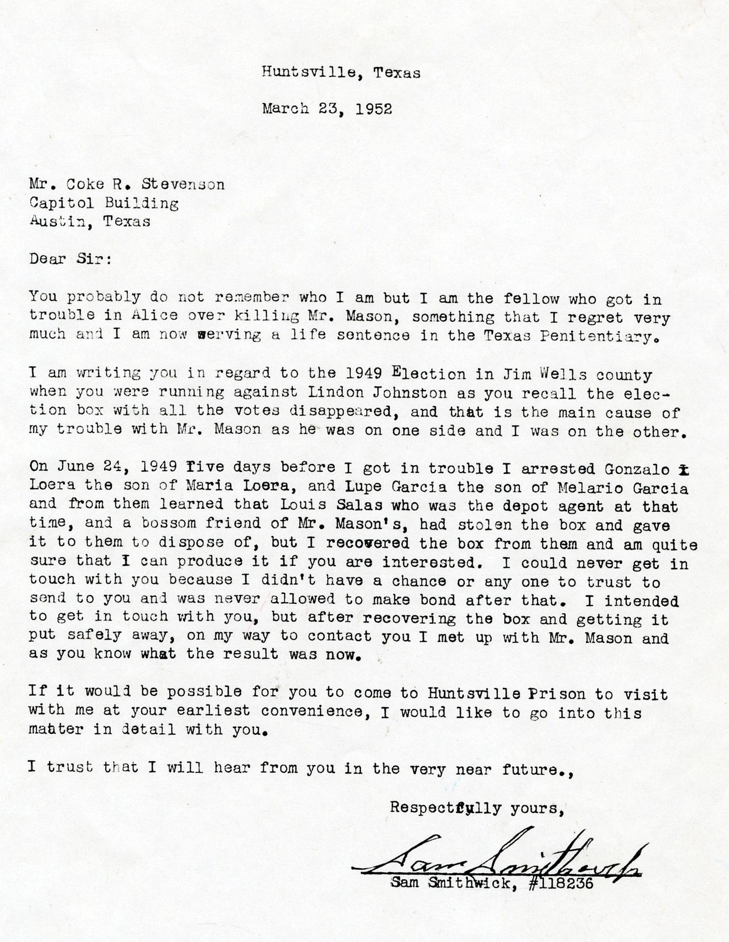 A letter from a politician

Description automatically generated