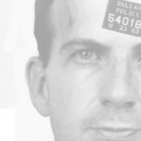 A person with a tag on his forehead

Description automatically generated