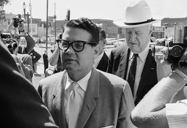 Billie Sol Estes at the El Paso federal courthouse in 1962, the year his business empire crumbled.