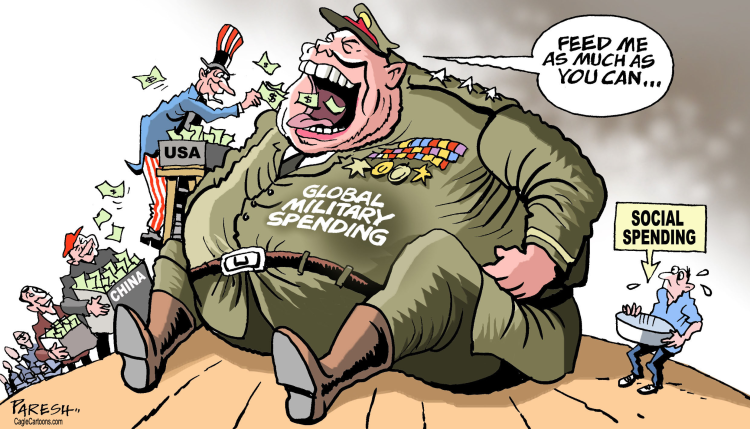 Cartoon of a person in military uniform and a cartoon of a person in a hat

Description automatically generated
