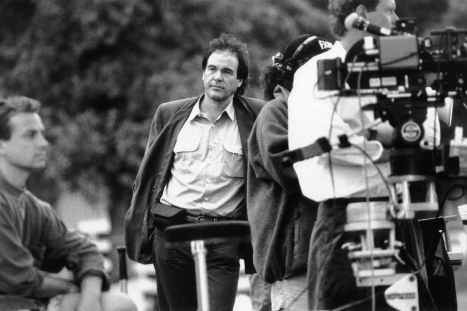 Oliver Stone on the set of 'JFK.'
