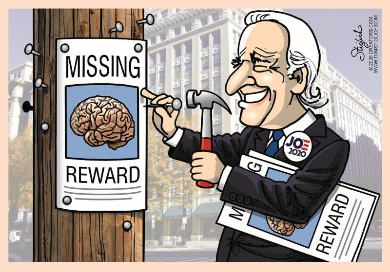 A cartoon of a person holding a hammer and a sign

Description automatically generated
