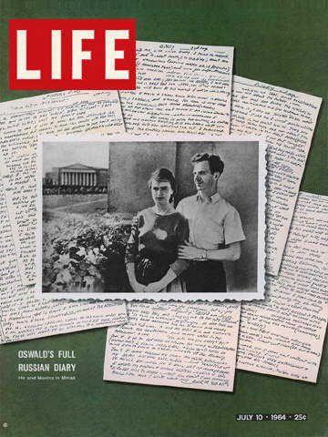 Life Magazine, July 10, 1964 - Lee Harvey Oswald with wife Marina