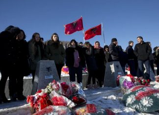 Twenty Five Years Ago, the Clinton Administration Used a Fake Massacre at Račak to Justify the Illegal Bombing of Belgrade for 78 Days Kosovo Albanians gather to pay their respects to their relatives and victims of the Racak massacre in the village of Racak, Kosovo on Tuesday, Jan. 15, 2019. Kosovo Albanians gathered in the village of Racak on Thursday to mark the 20th anniversary of the massacre of more than 40 ethnic Albanians by Serb security forces. (AP Photo/Visar Kryeziu)