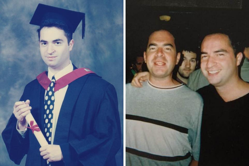 A collage of two people
Description automatically generated