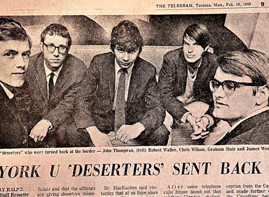Fifty Five Years Ago, Toronto College Students Enacted a Covert Operation That Led the Canadian Government to Admit Vietnam War Deserters Into Canada