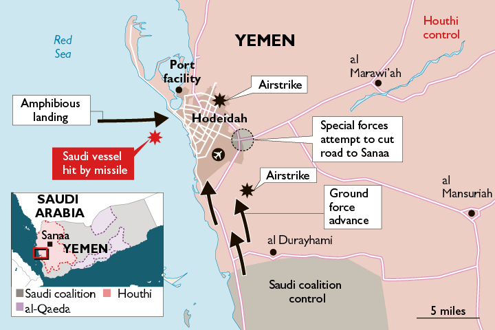 A map of yemen with black arrows

Description automatically generated