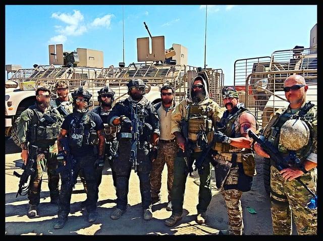 r/MilitaryPorn - Mercenary Strike Team consisting of Navy SEALs, Green Berets, Delta Force Operators, & Legionnaires, hired by the UAE to conduct Targeted Assassinations against Al-Islah in Yemen. 2015 [1080x809]