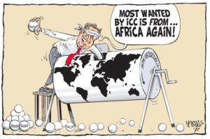 Cartoon of a person on a barrel with a world map on it

Description automatically generated
