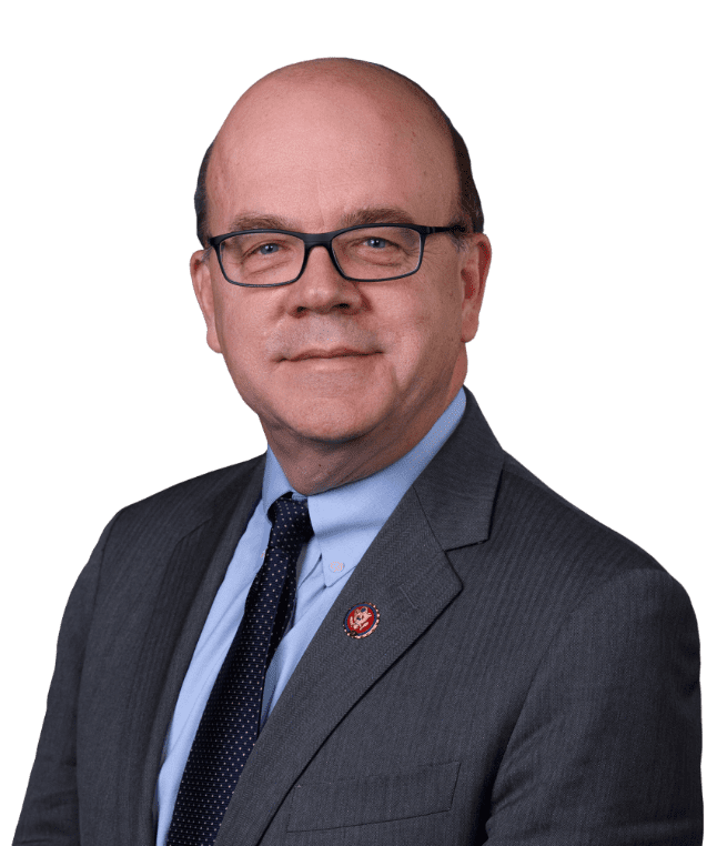 Congressman Jim McGovern headshot with signature