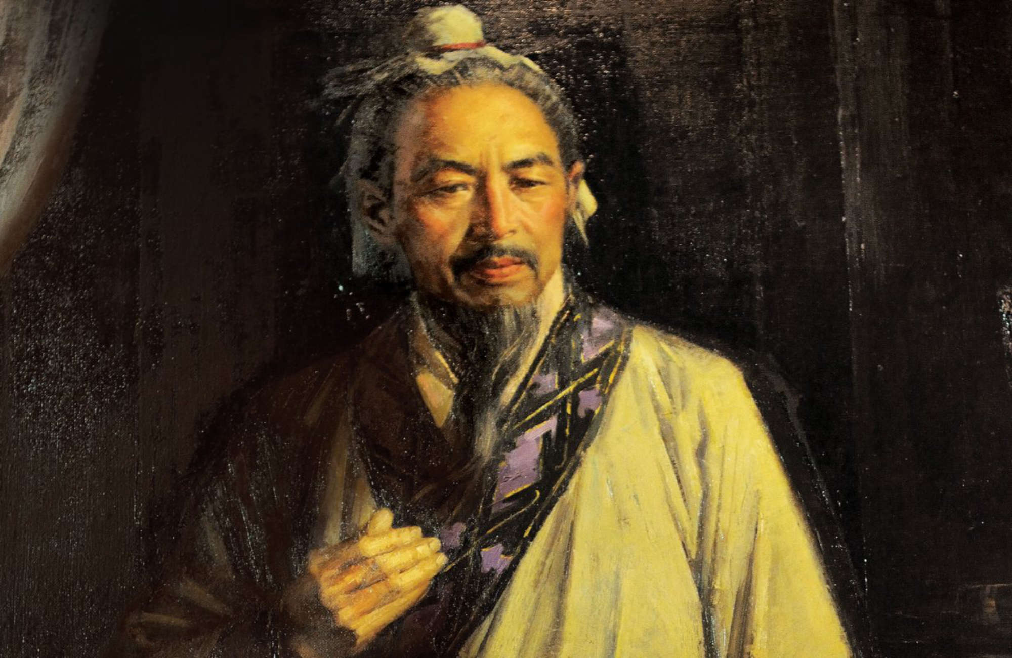 A painting of a person with a beard

Description automatically generated