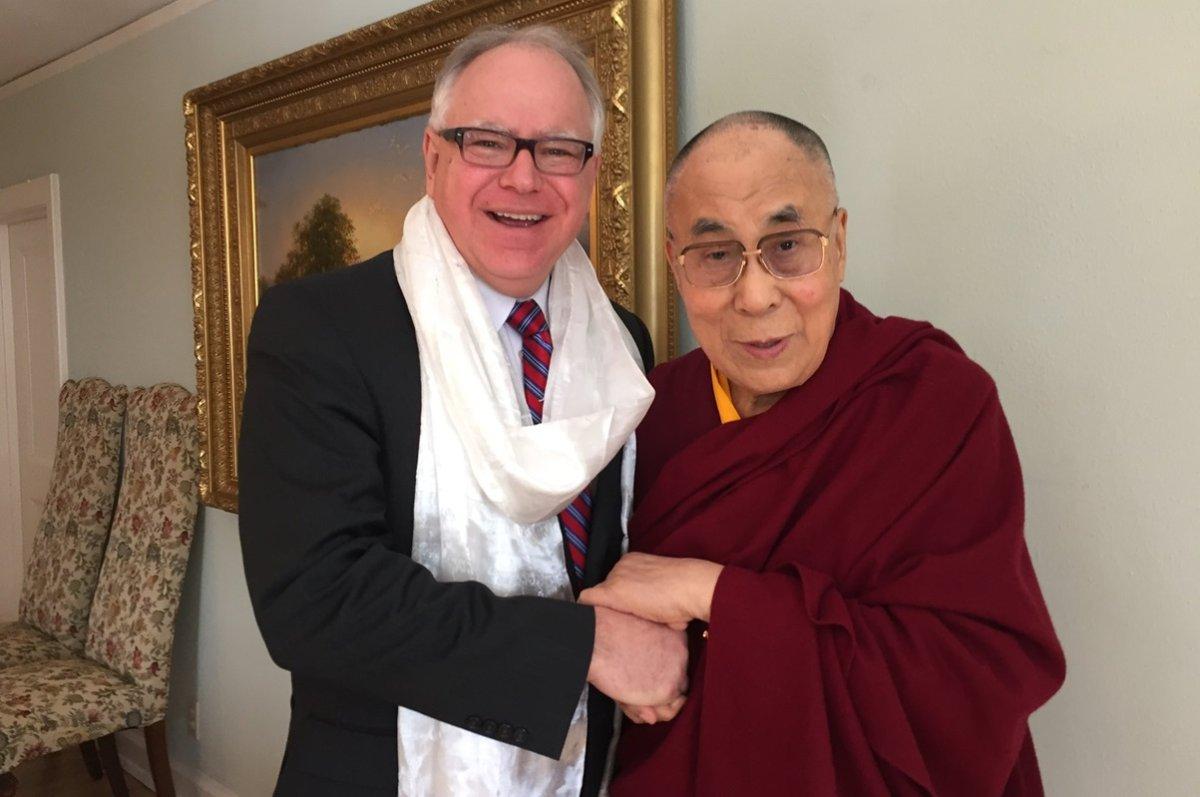 Tim Walz Meet With Dalai Lama