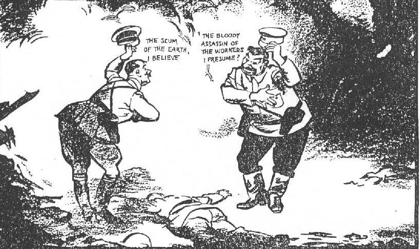 A cartoon of two men

Description automatically generated