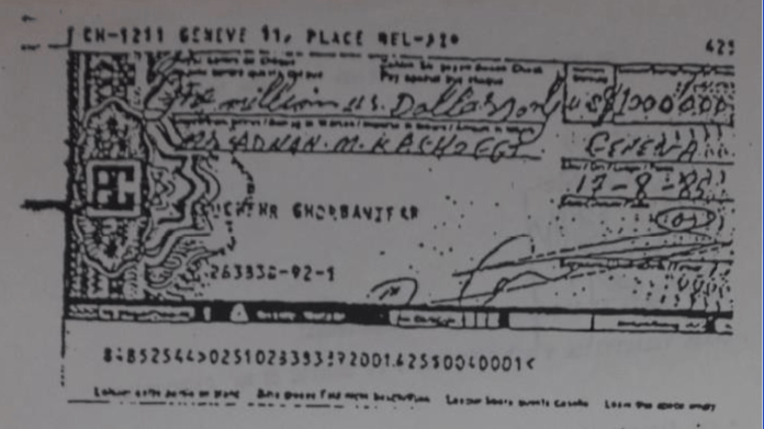A close up of a check Description automatically generated