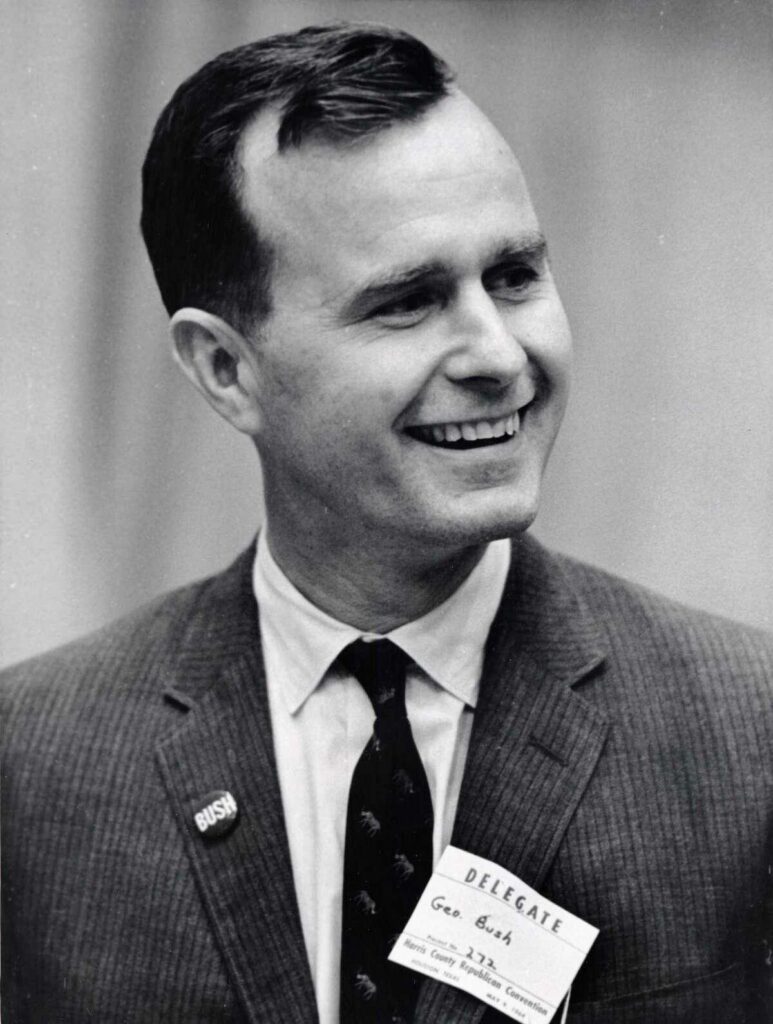 George H. W. Bush: His political career in photos George Bush, 1964, Republican candidate for U. S. Senator from Texas. Keep clicking to see more images.