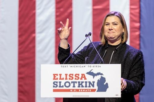 Michigan Democrats watch party in Detroit