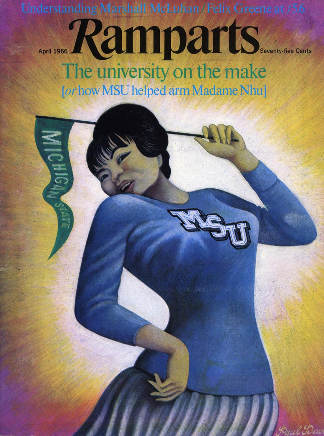 The April 1966 cover of “Ramparts.”