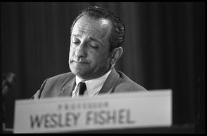 Wesley R. Fishel, panelist at the National Teach-in on the Vietnam War