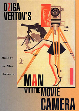 A movie poster with a person on a tripod

Description automatically generated